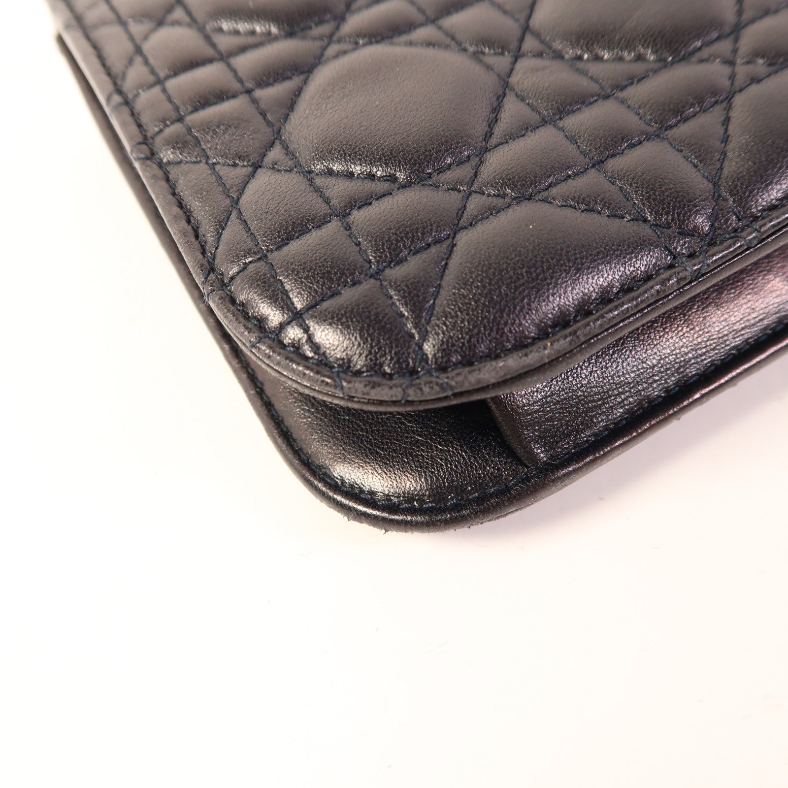 Christian Dior 牛皮皮革Dior Addict金扣鏈帶