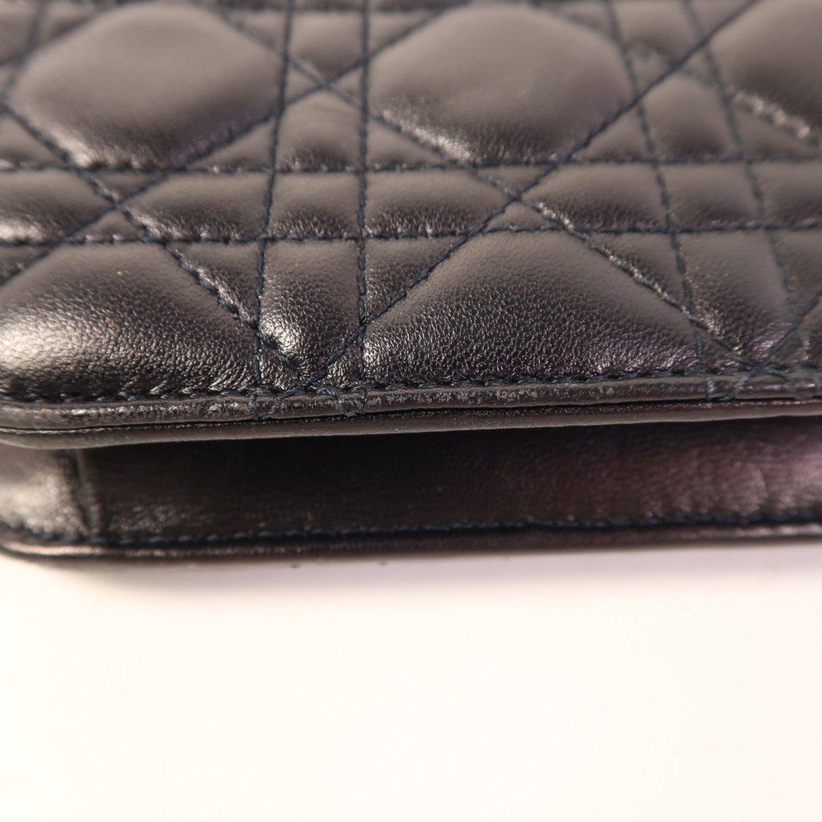 Christian Dior 牛皮皮革Dior Addict金扣鏈帶