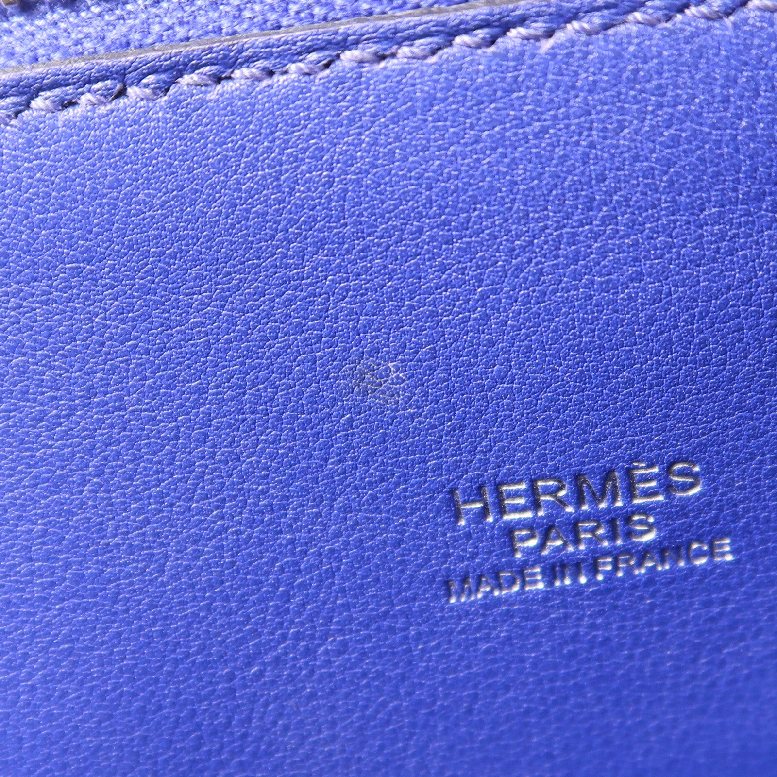 HERMES 【激減優惠】Evercolor皮革Bolide 27銀扣手挽肩背兩用袋7T Bleu Electrique