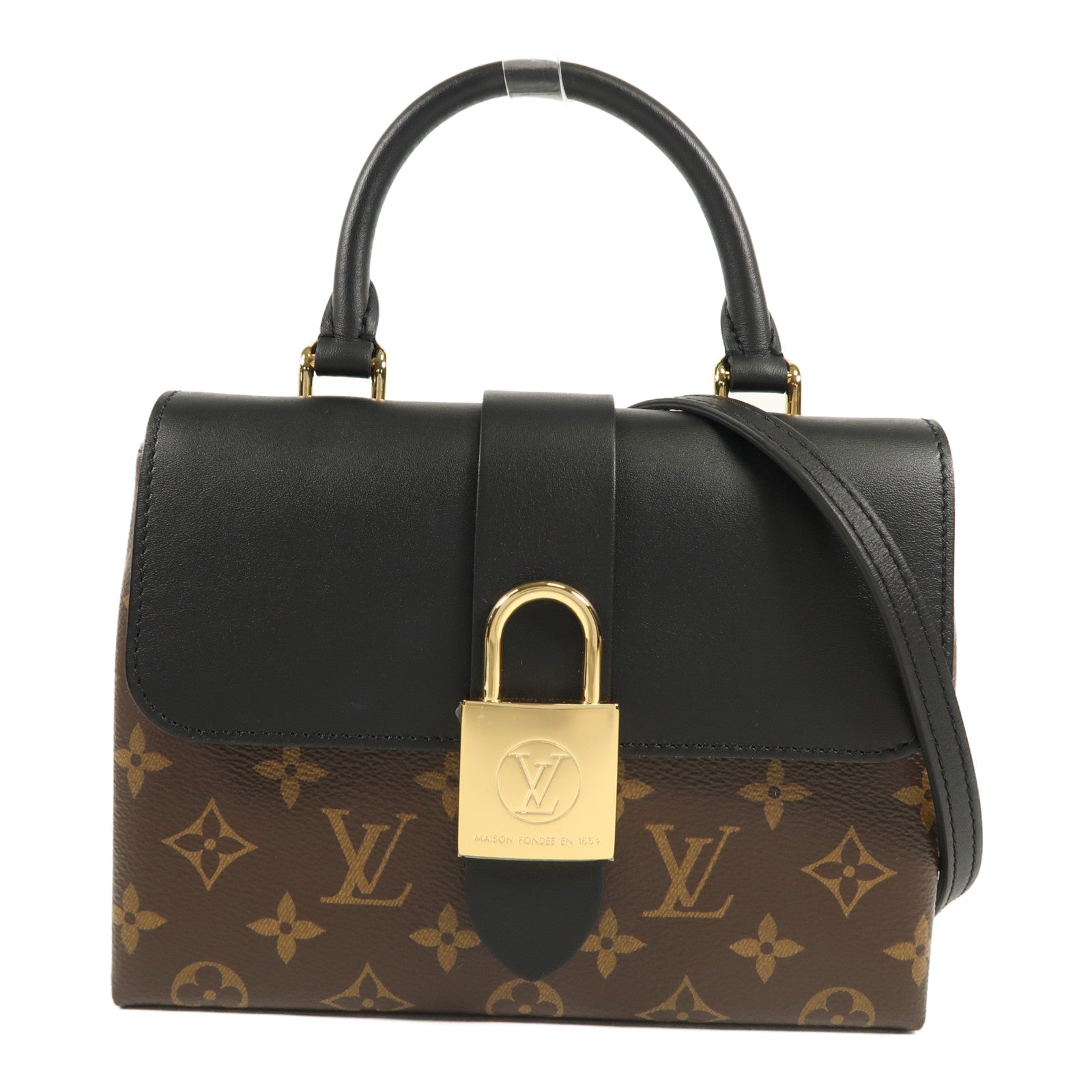 LOUIS VUITTON Monogram Locky BB金扣手挽肩背兩用袋