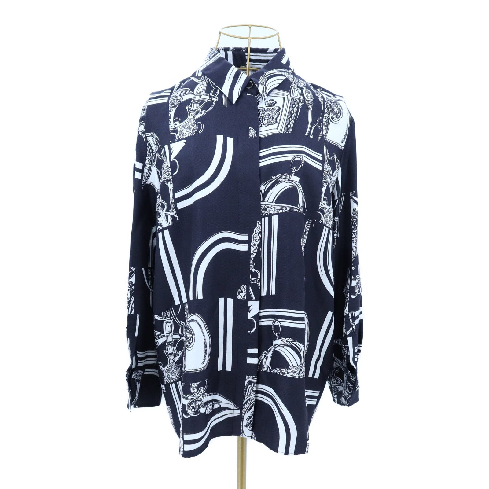 HERMES Silk En Desordre Finesse上衣