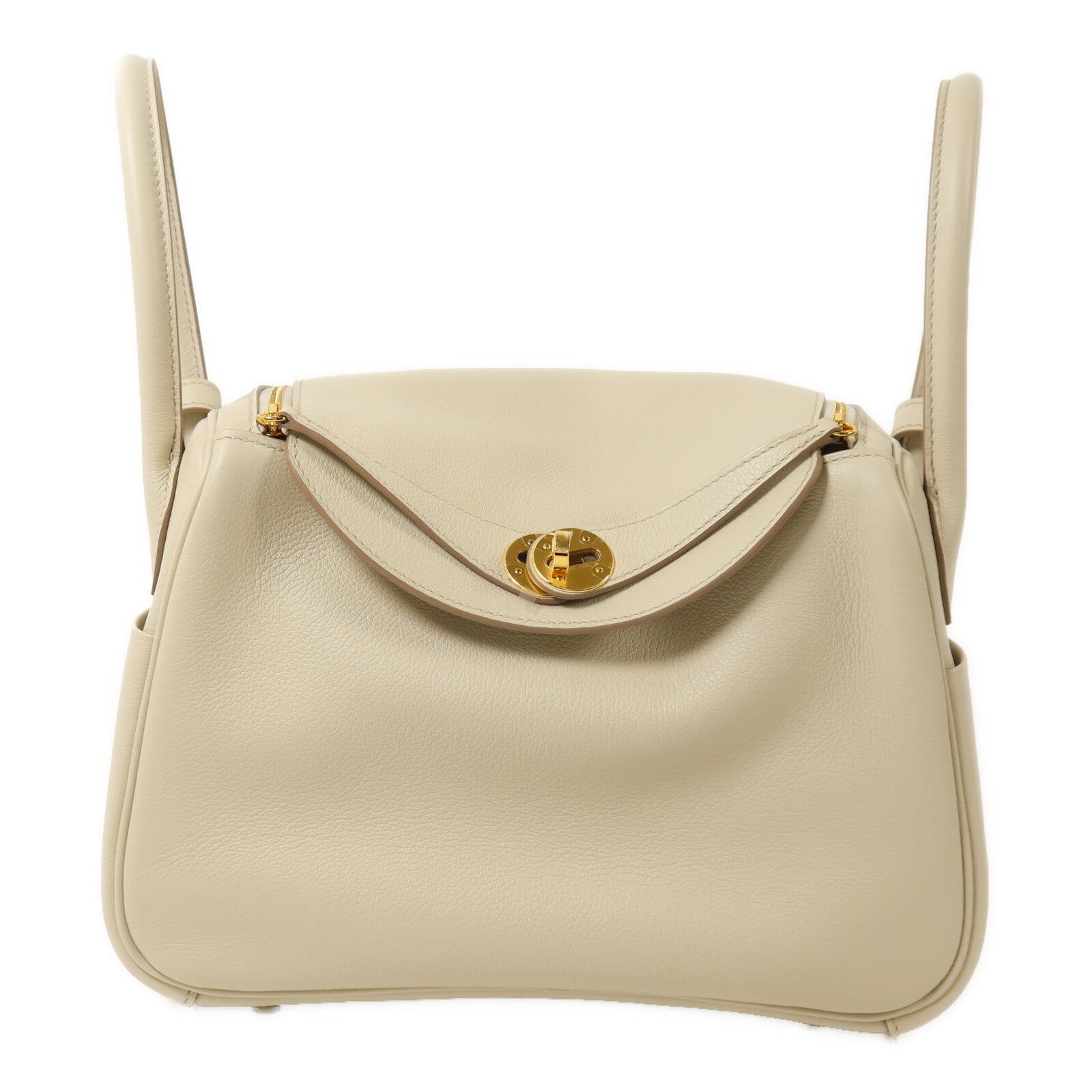 HERMES Evercolor皮革Lindy 26手挽肩背兩用袋Beton