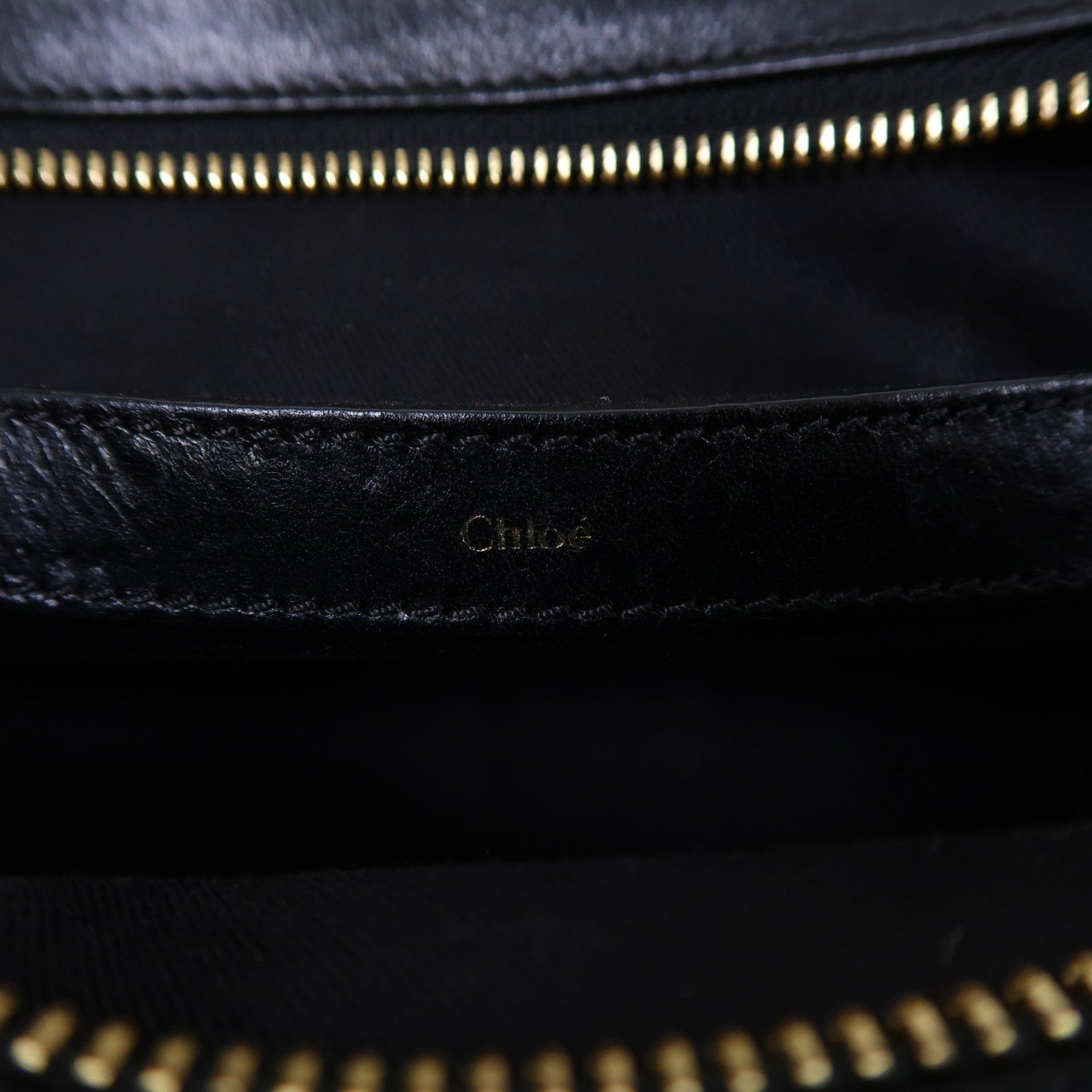 Chloe 牛皮皮革Alice Handle bag金扣手挽肩背兩用袋黑色/粉紅色