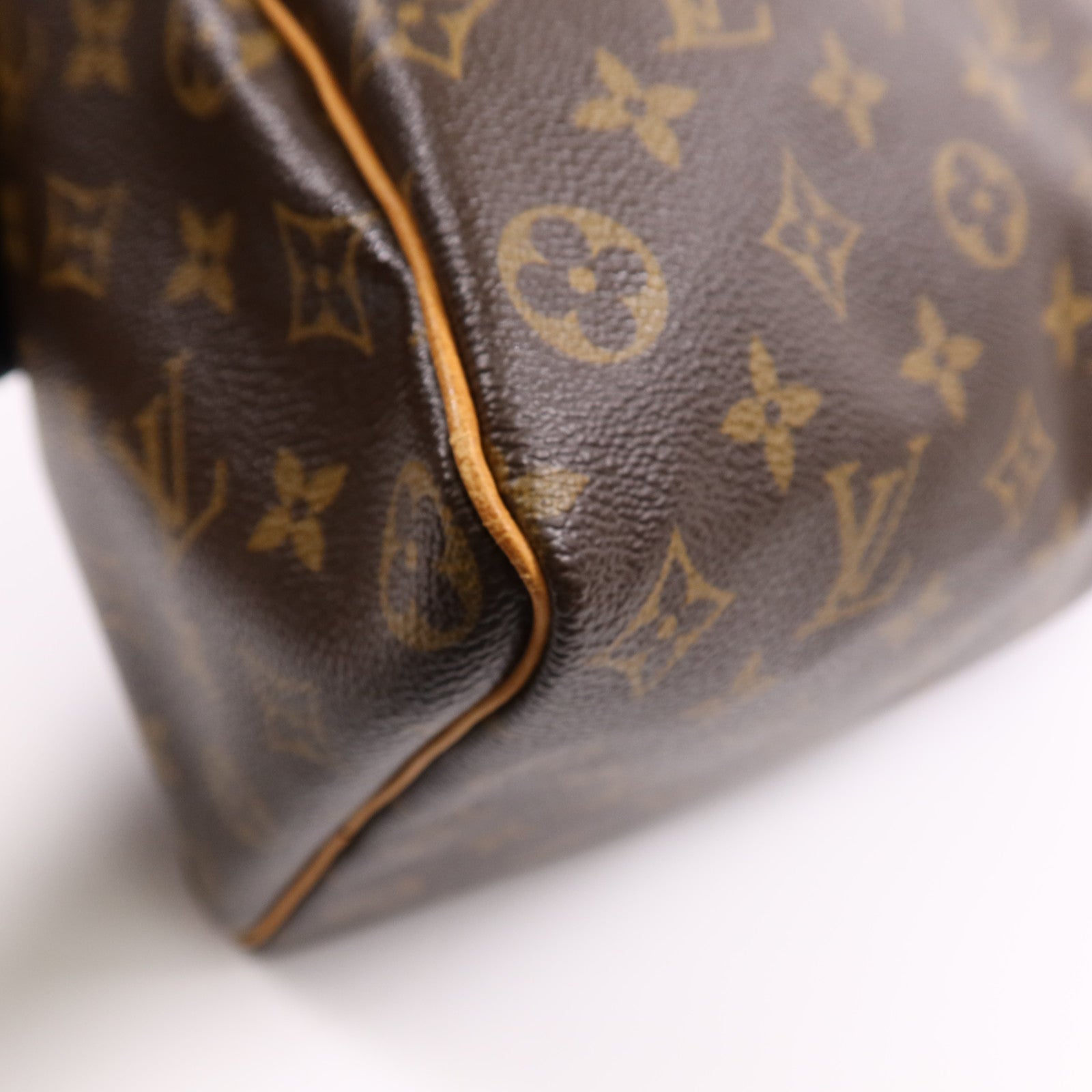 LOUIS VUITTON Monogram Speedy 35金扣手挽袋