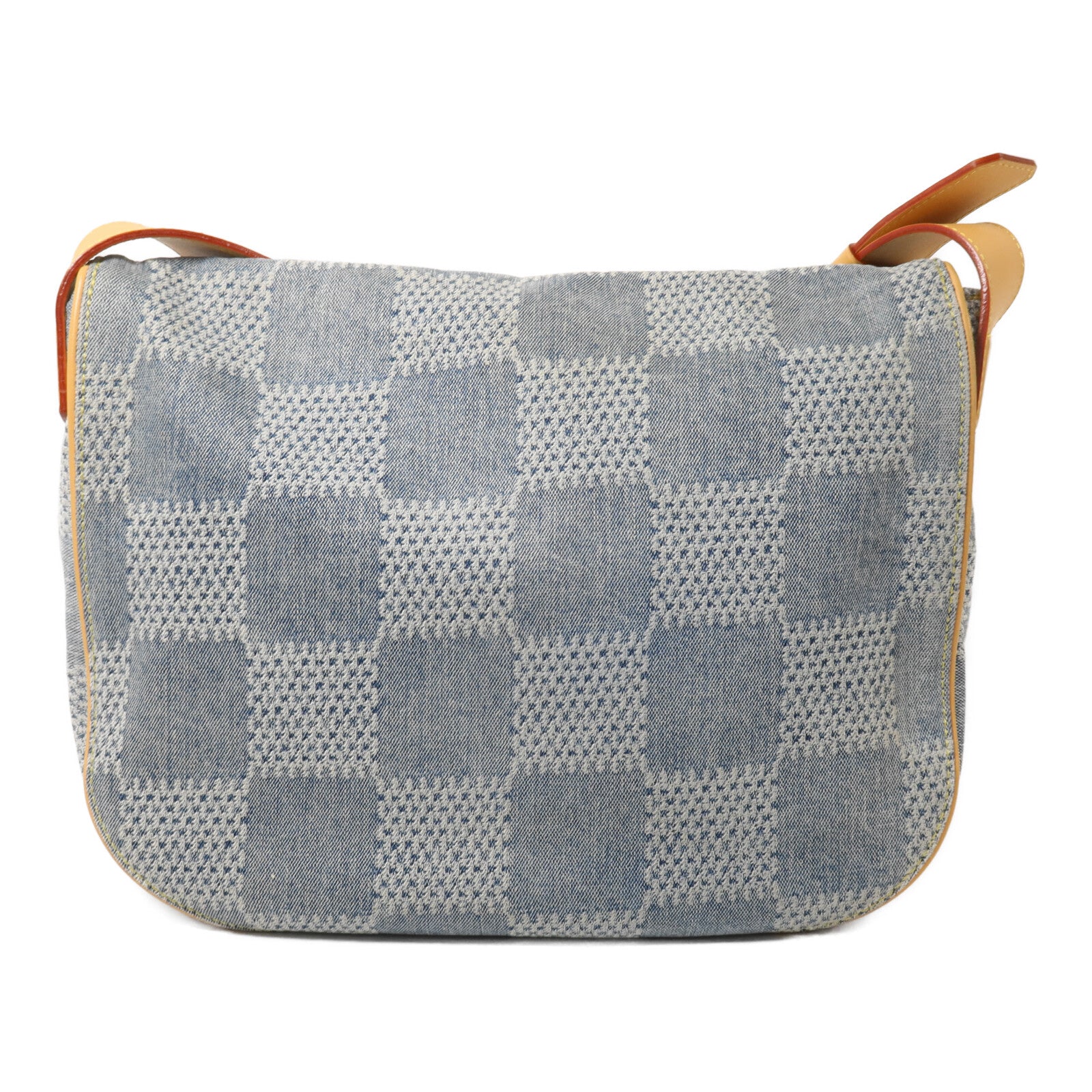 LOUIS VUITTON Damier Denim Montsouris Messenger MM肩背袋