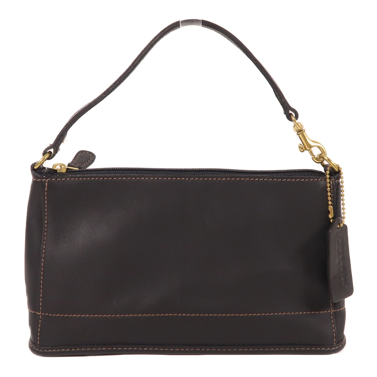 COACH 牛皮皮革Hand Bag金扣手挽袋