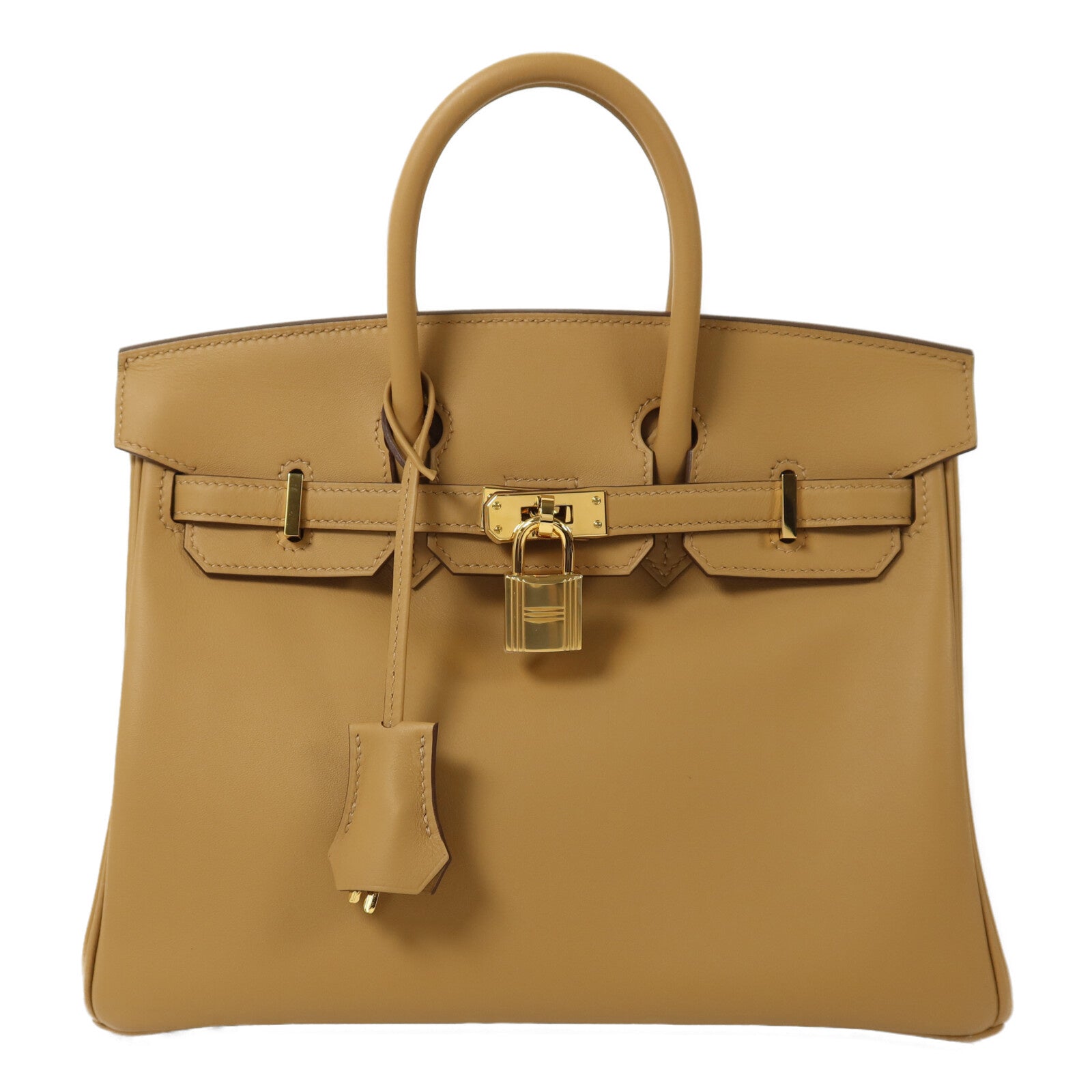 HERMES Swift皮革Birkin 25手挽袋Biscuit