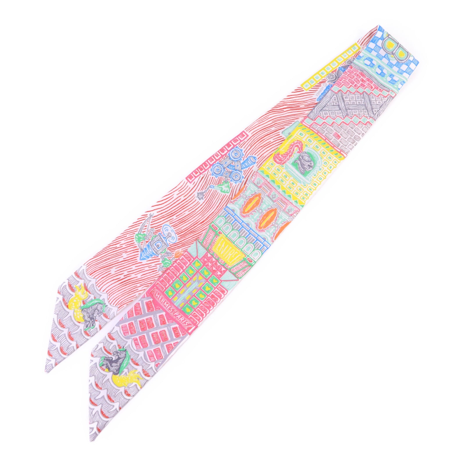 HERMES 絲質Twilly絲巾