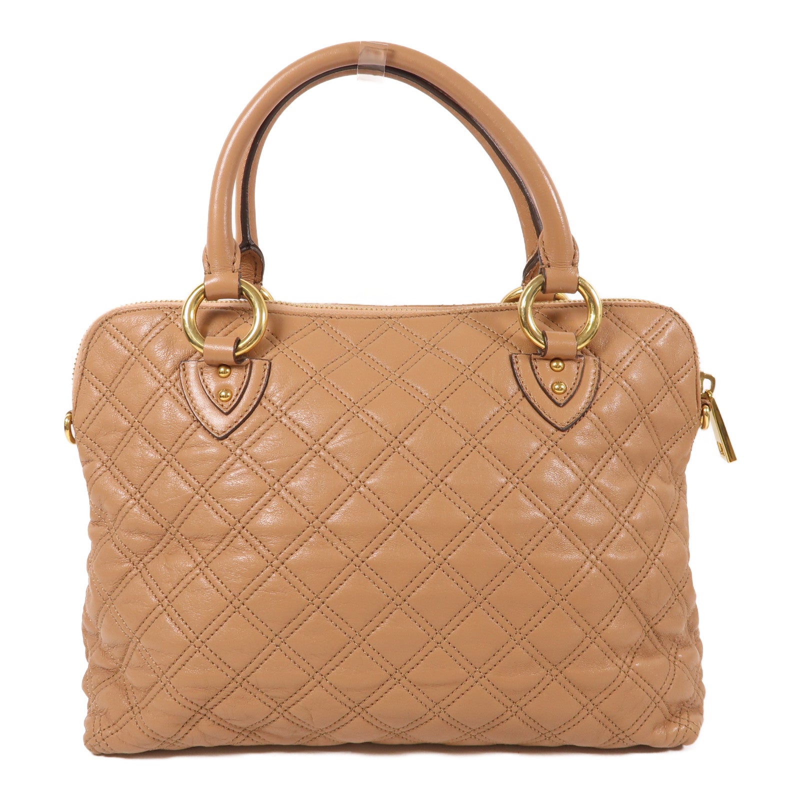 MARC JACOBS 牛皮皮革Shoulder Bag金扣手挽肩背兩用袋粉紅色