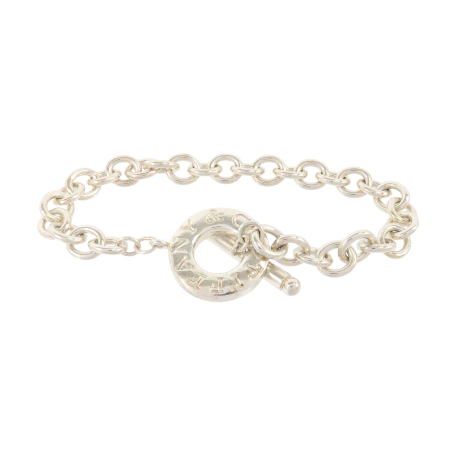 TIFFANY&CO 925純銀Toggle Chain Bracelet手鏈