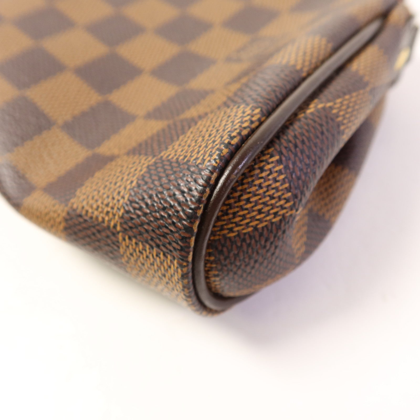 LOUIS VUITTON Damier Eva金扣手挽肩背兩用袋棕色