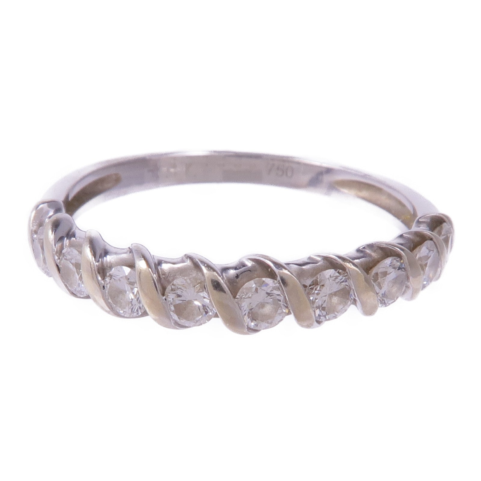 JEWELRY 【激減優惠】18K白金Diamond Ring鑽石戒指US#5.25