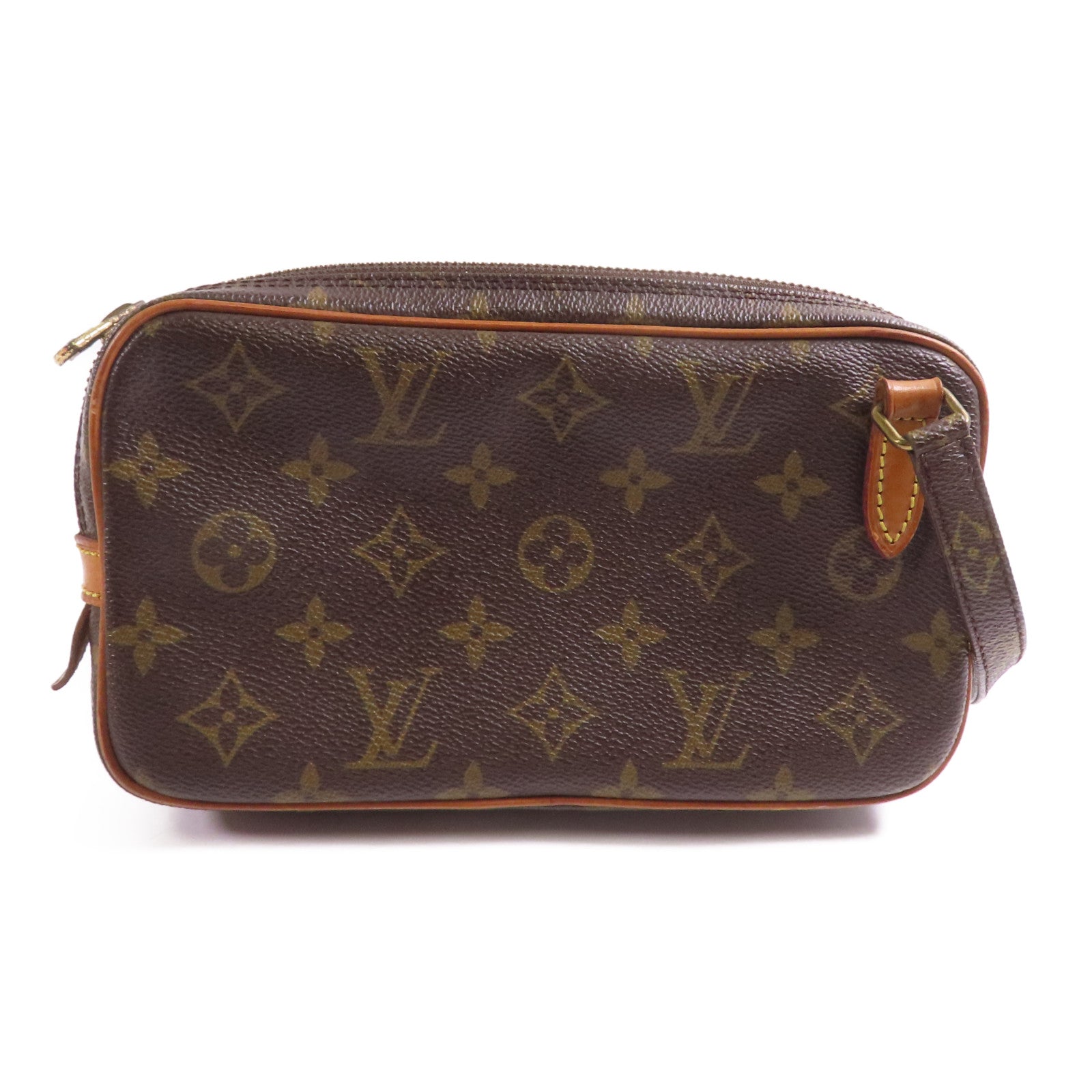 LOUIS VUITTON Monogram Marly Bandouliere金扣肩背袋棕色