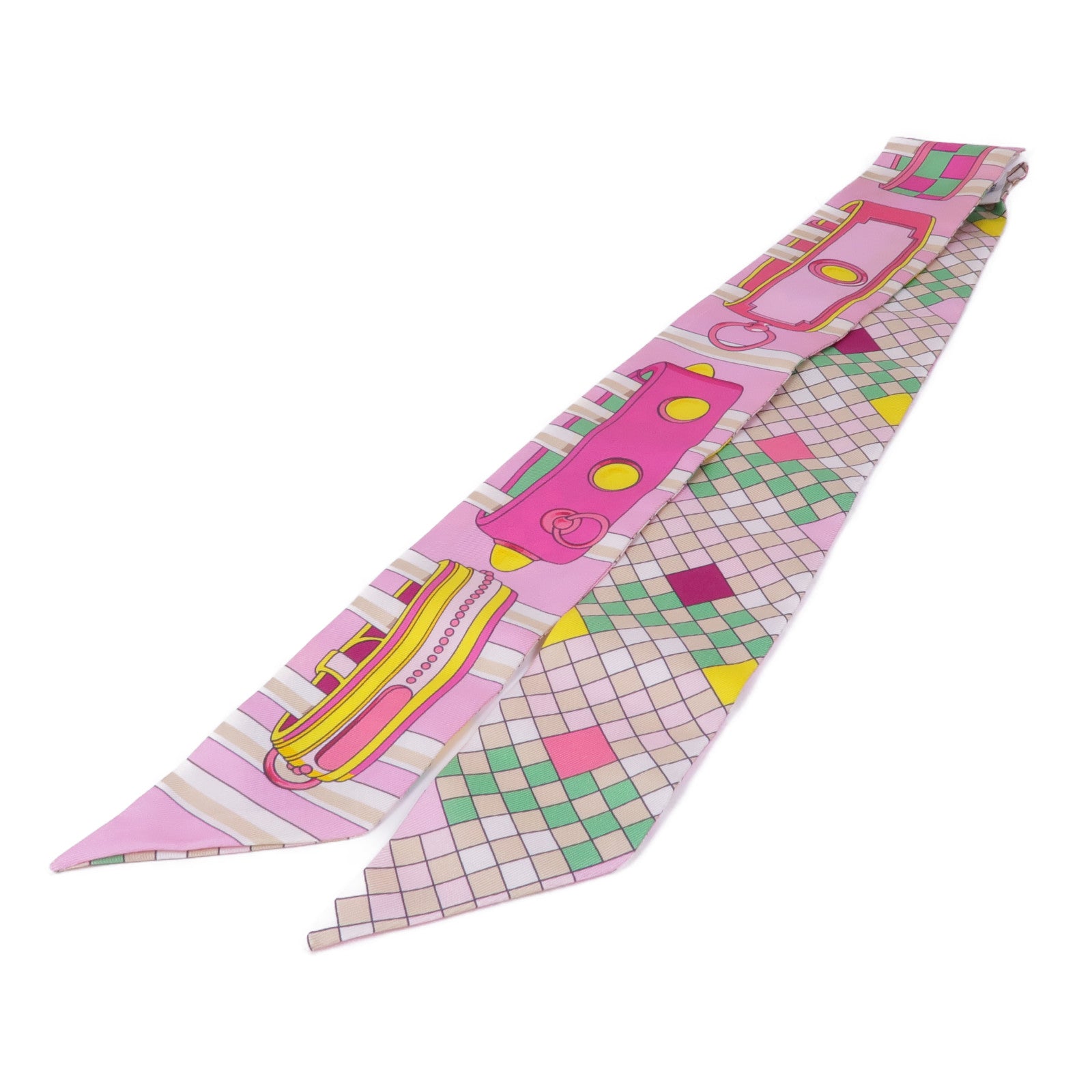 HERMES 絲質Twilly絲巾