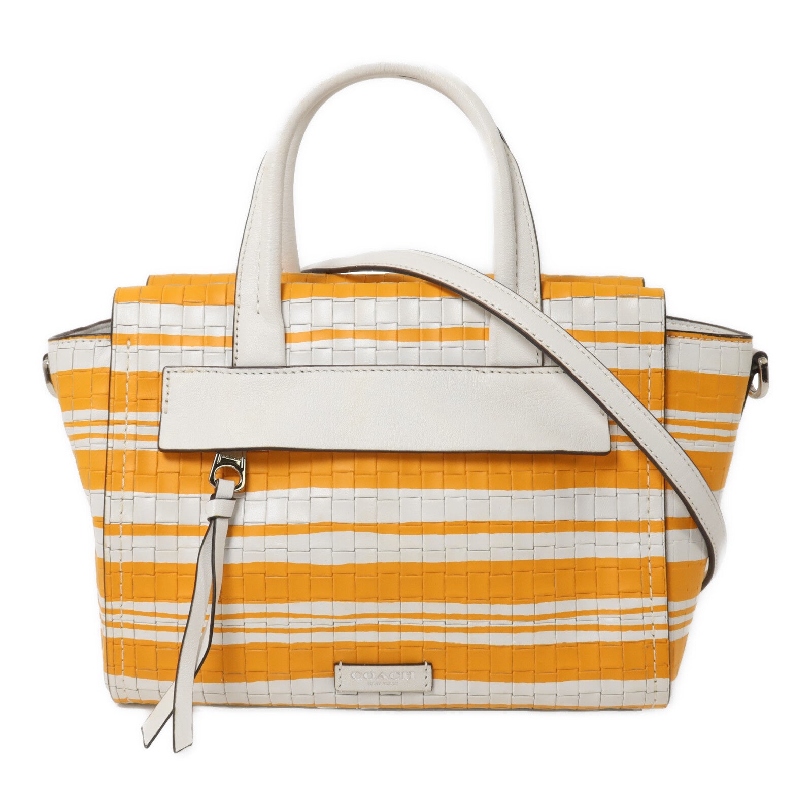 COACH 牛皮皮革2 Way Shoulder手挽肩背兩用袋