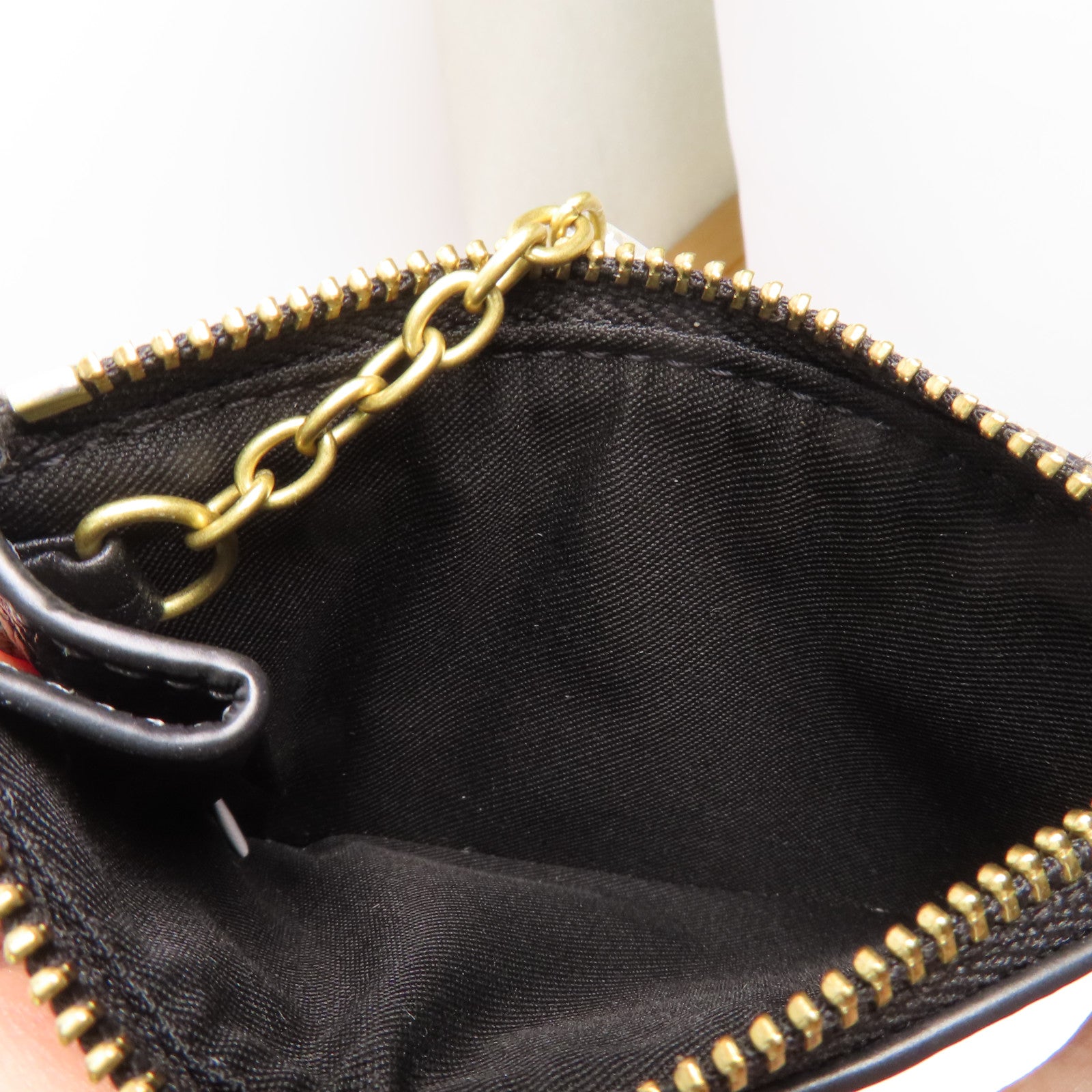 COACH 牛皮皮革Card/Coin Case金扣零錢包/卡片套