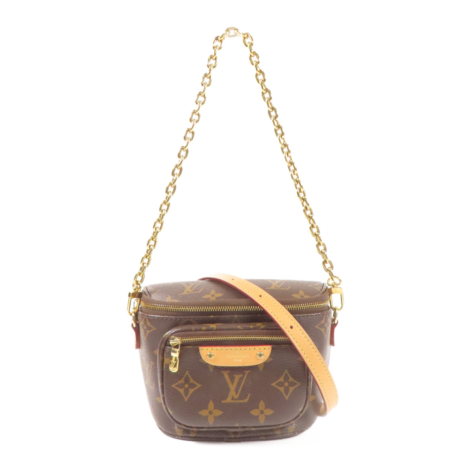 LOUIS VUITTON LV GHW Mini Bumbag Shoulder Bag M82335 Monogram Brown