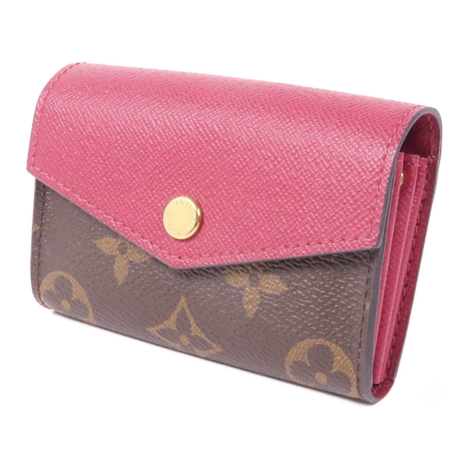 LOUIS VUITTON Monogram Sarah Multicartes金扣零錢包/卡片套