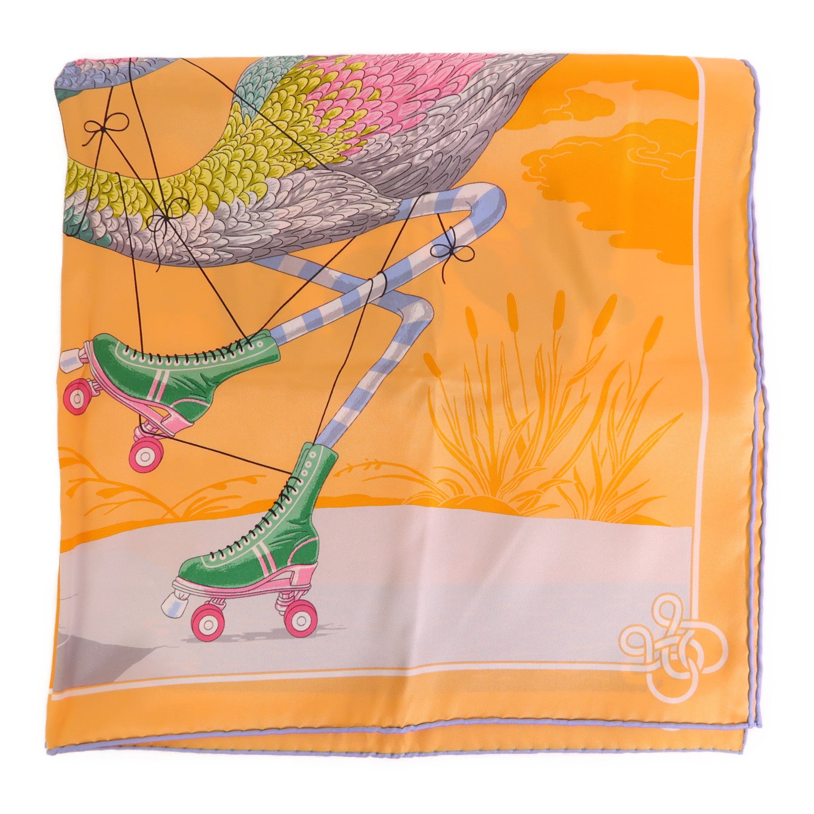 HERMES Carre 70 Scarf Silk Multicolor