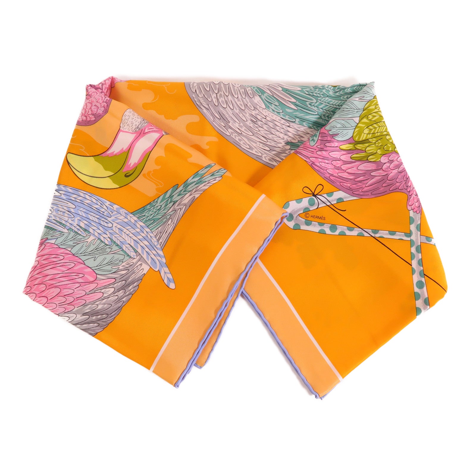 HERMES Carre 70 Scarf Silk Multicolor
