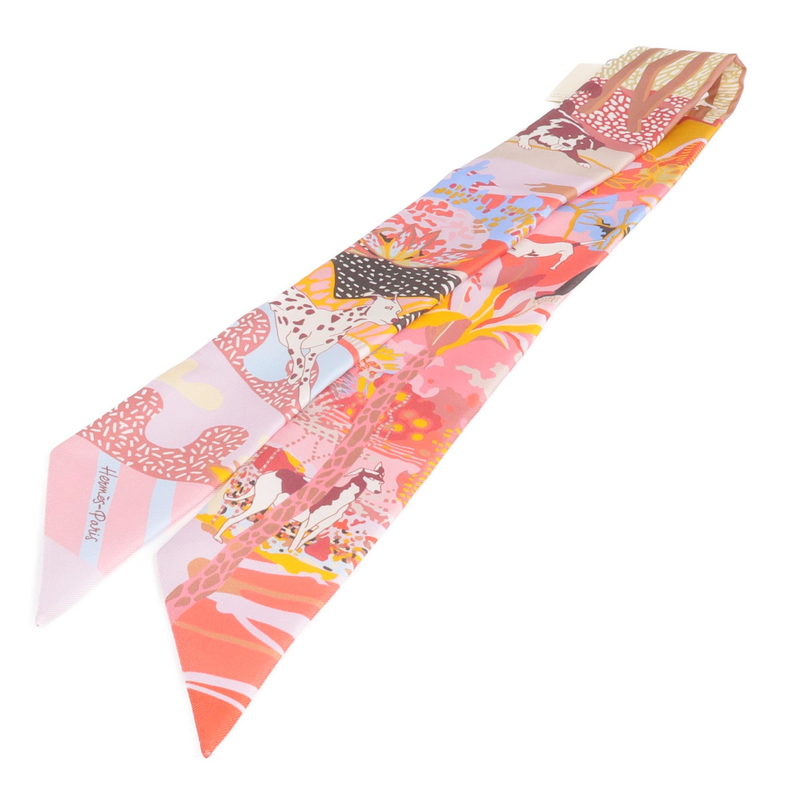 HERMES 絲質Twilly絲巾