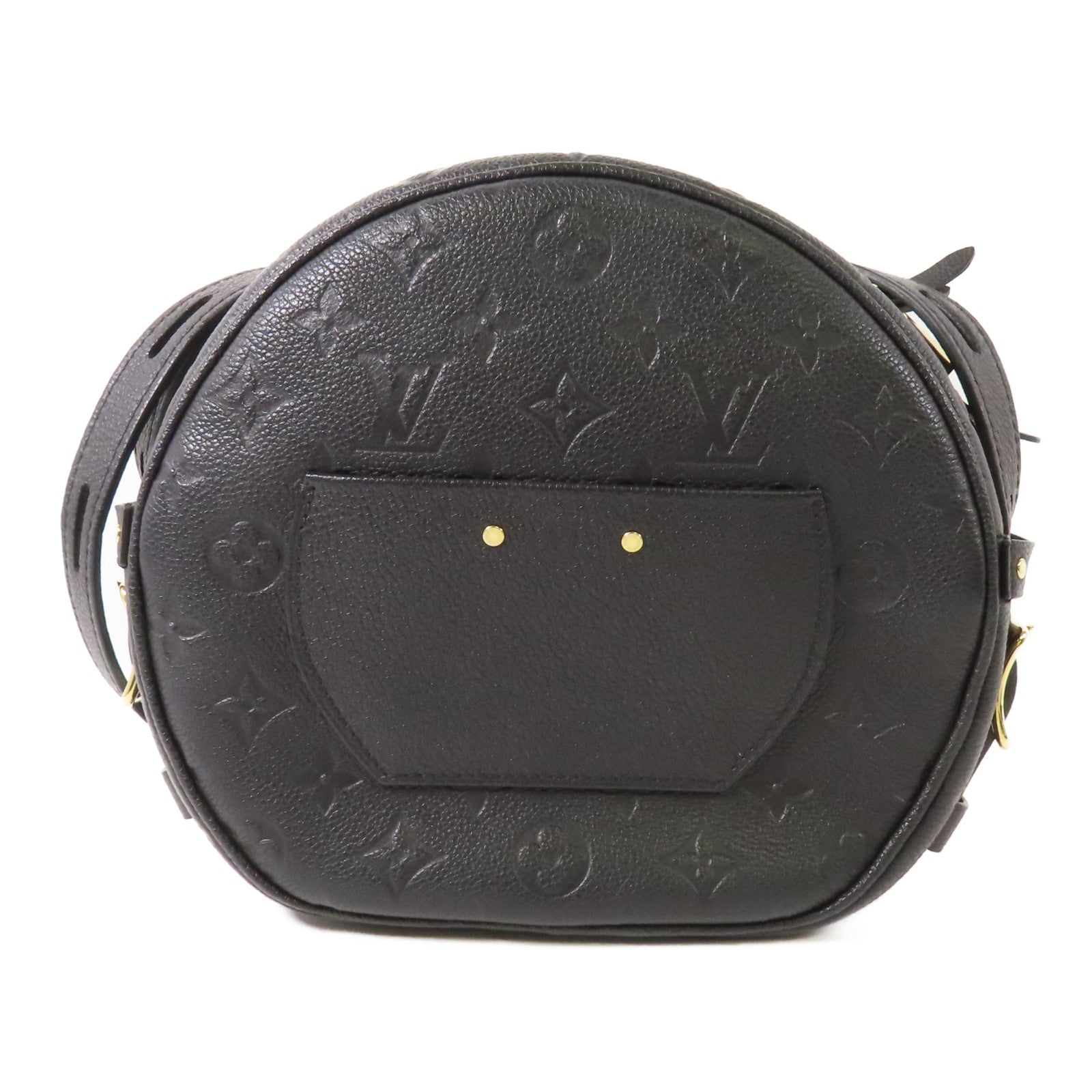 LOUIS VUITTON LV GHW Boite Chapeau Shoulder Bag M45649 Monogram Empreinte Black