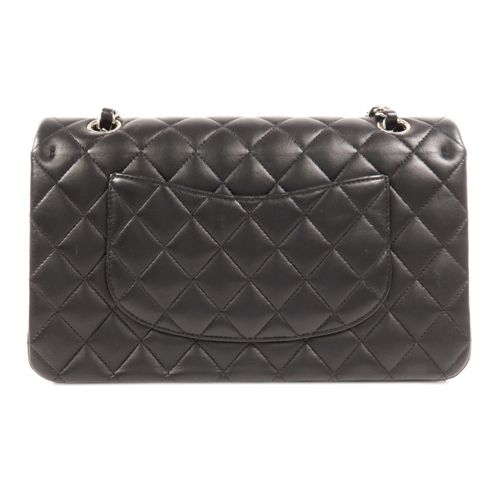 CHANEL 羊皮皮革Classic 25銀扣鏈帶肩背袋