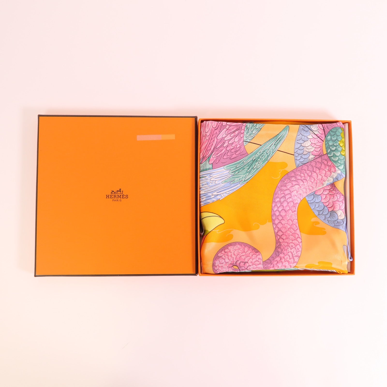 HERMES Carre 70 Scarf Silk Multicolor