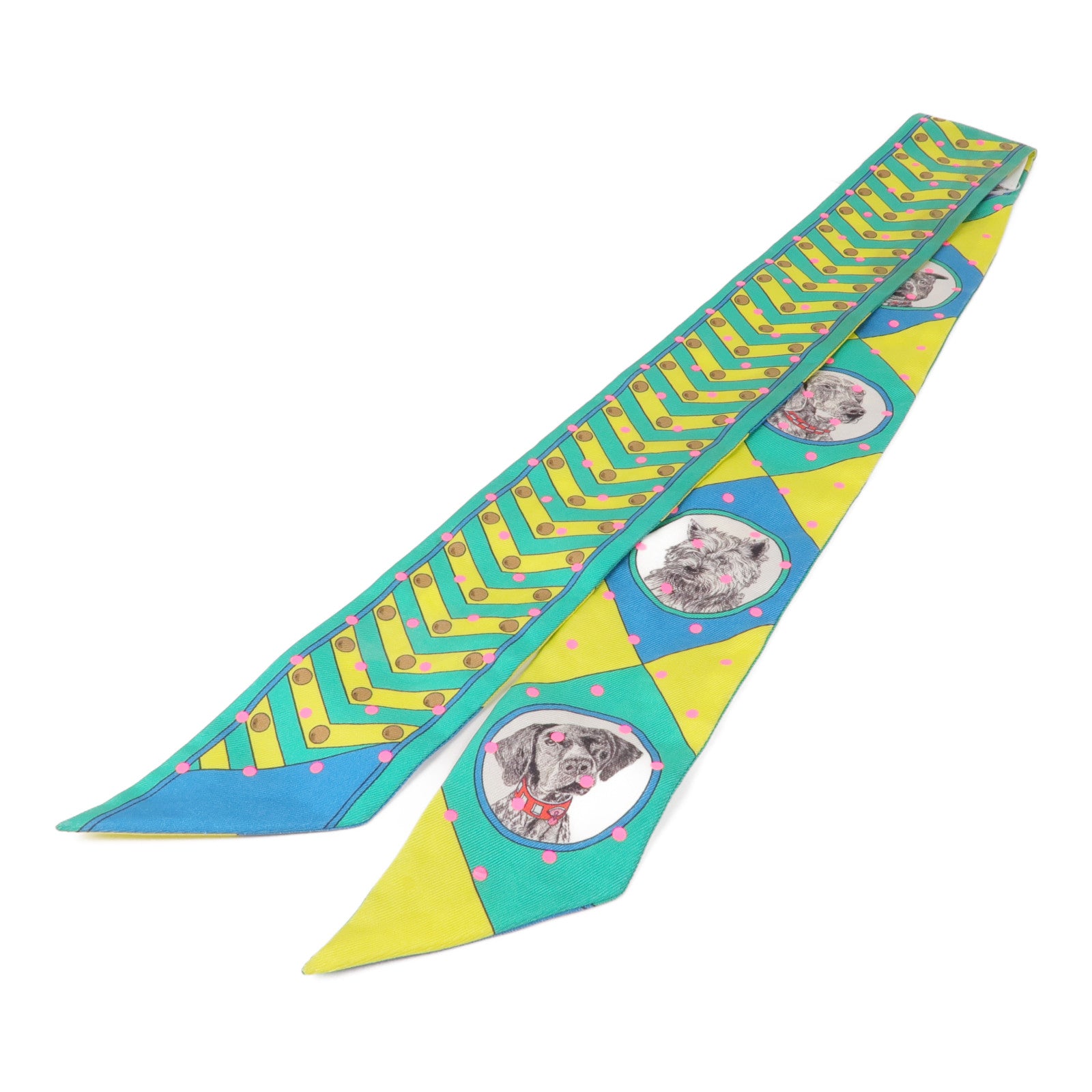 HERMES 絲質Twilly絲巾