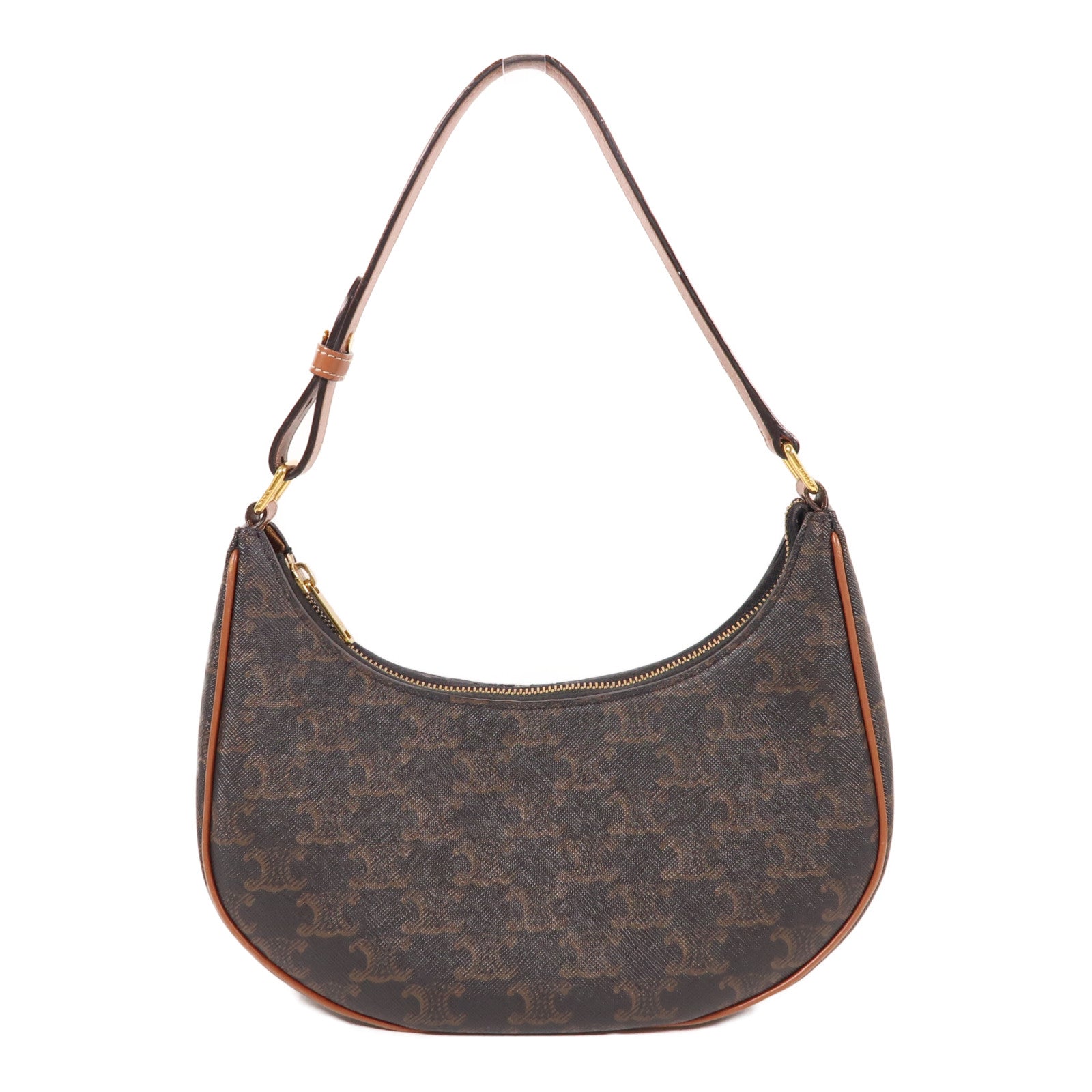 CELINE 【激減優惠】塗層帆布Ava金扣肩背袋