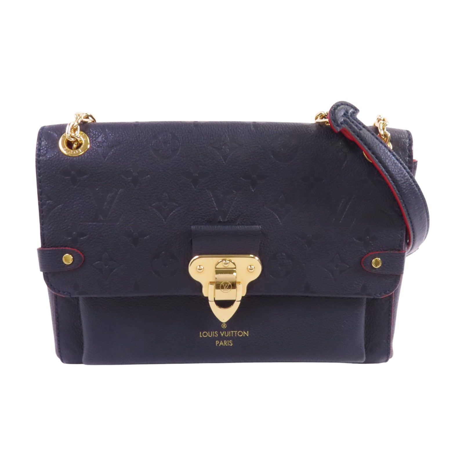 LOUIS VUITTON Monogram Empreinte Vavin PM金扣鏈帶肩背袋