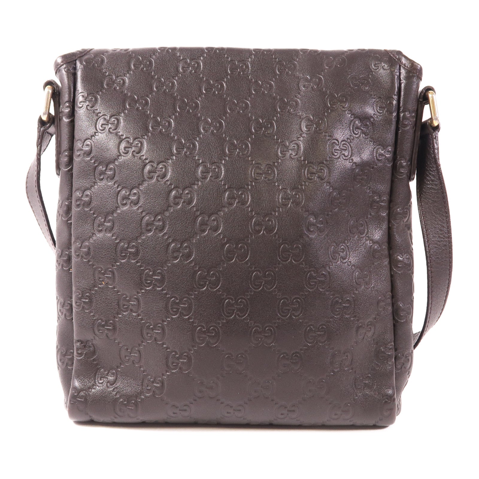 GUCCI GG GHW Crossbody Bag Shoulder Bag 223666 Calfskin Leather Brown