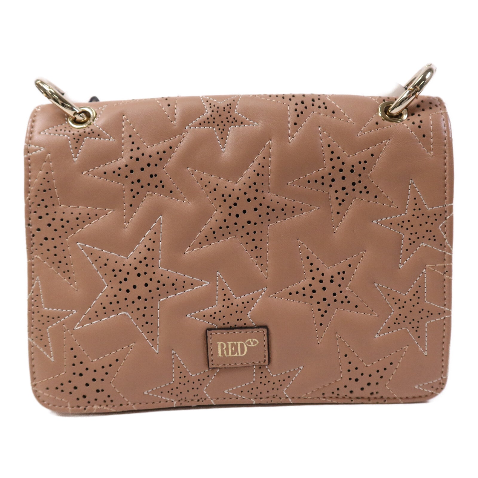 Valentino 【激減優惠】牛皮皮革Shoulder Bag金扣肩背袋