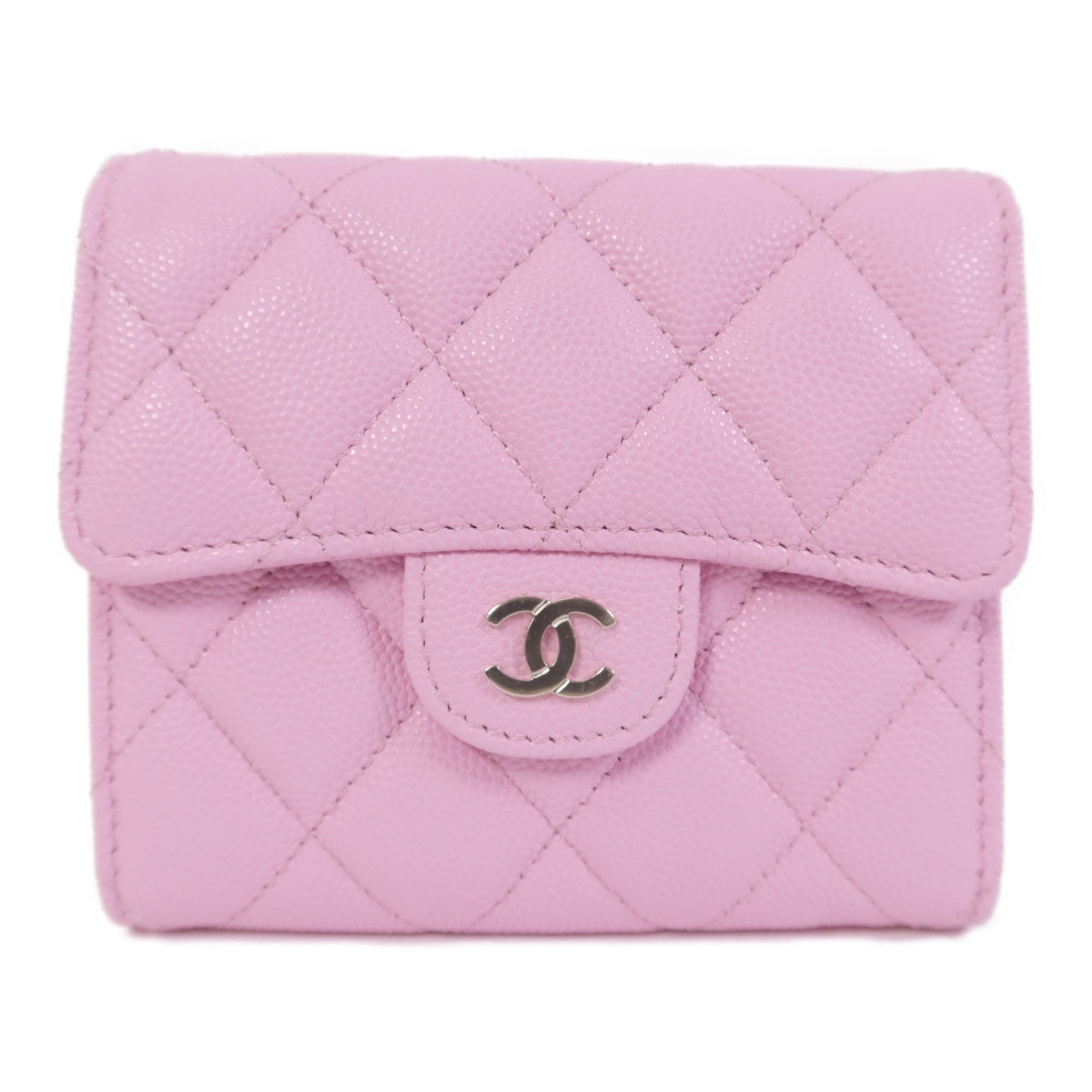 CHANEL 牛皮皮革Classic Small Flap Wallet金扣錢包