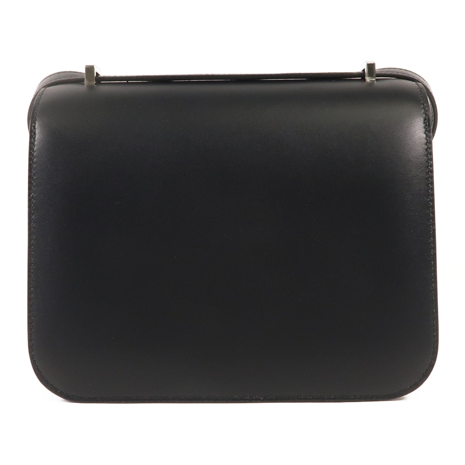 HERMES Monsieur/Crocodile皮革Mini Constance銀扣肩背袋