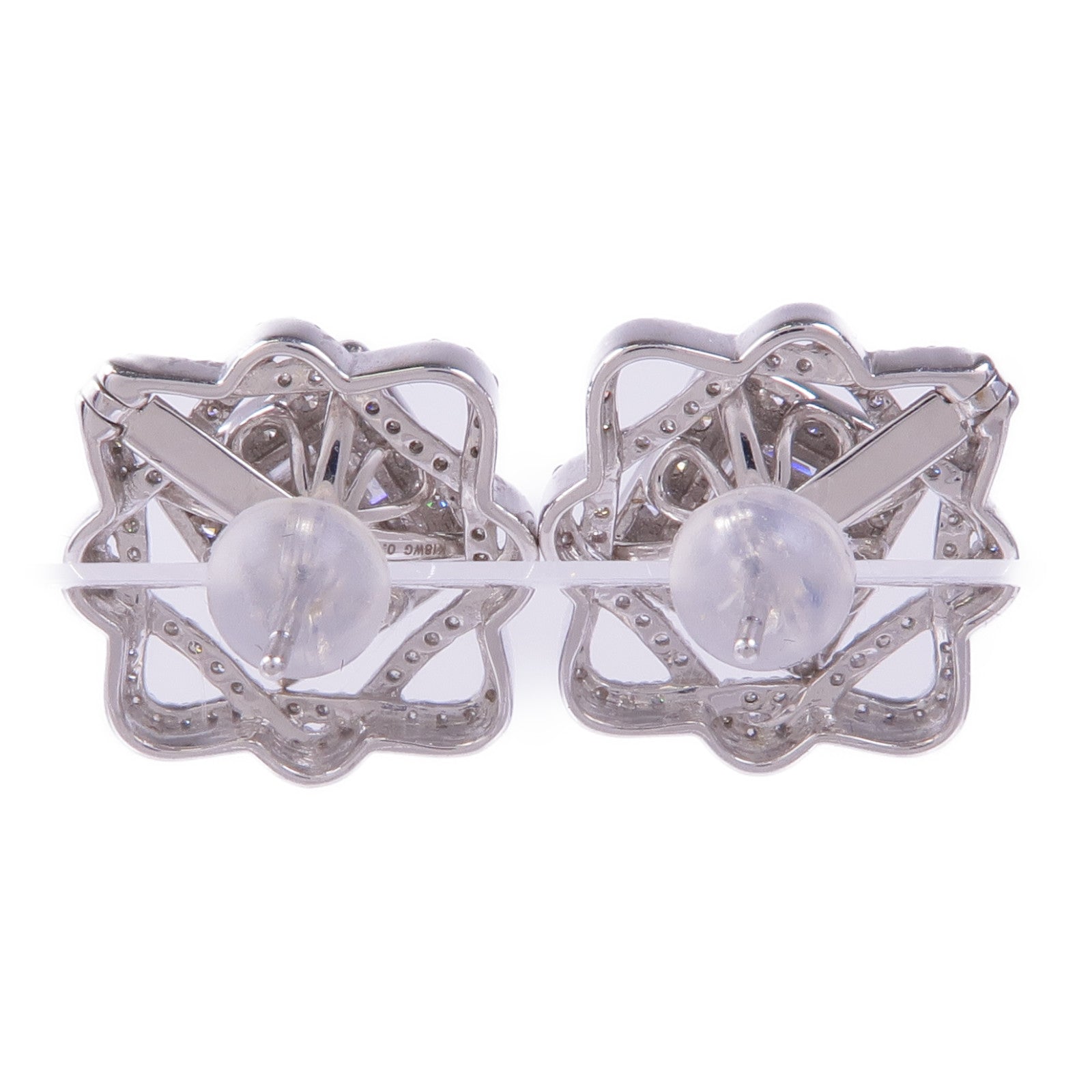 JEWELRY 18K白金Diamond Earrings鑽石耳環