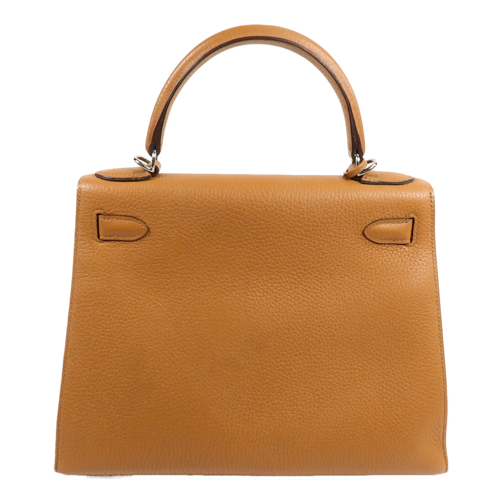 HERMES Togo/Epsom皮革Kelly 28手挽肩背兩用袋Gold/Jaune Ambre/Car