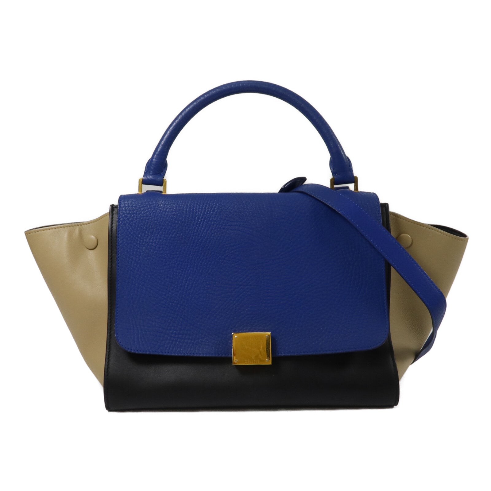 CELINE 牛皮皮革Trapeze Medium手挽肩背兩用袋