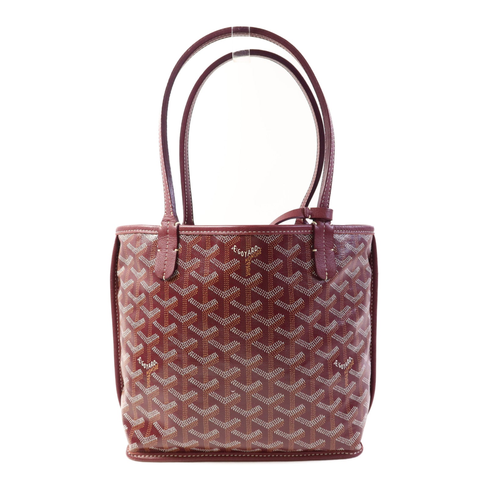 GOYARD 塗層帆布Mini Anjou Tote Bag銀扣手挽袋