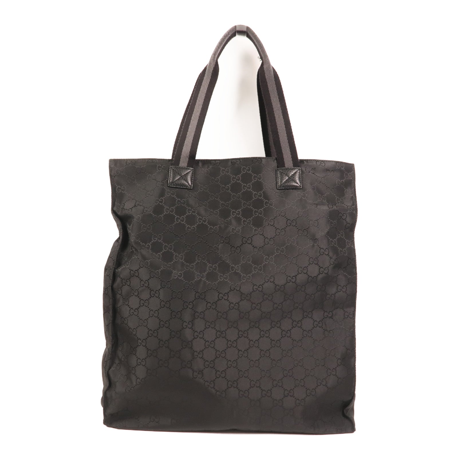 GUCCI 尼龍GG Outlet Tote Bag銀扣手挽袋