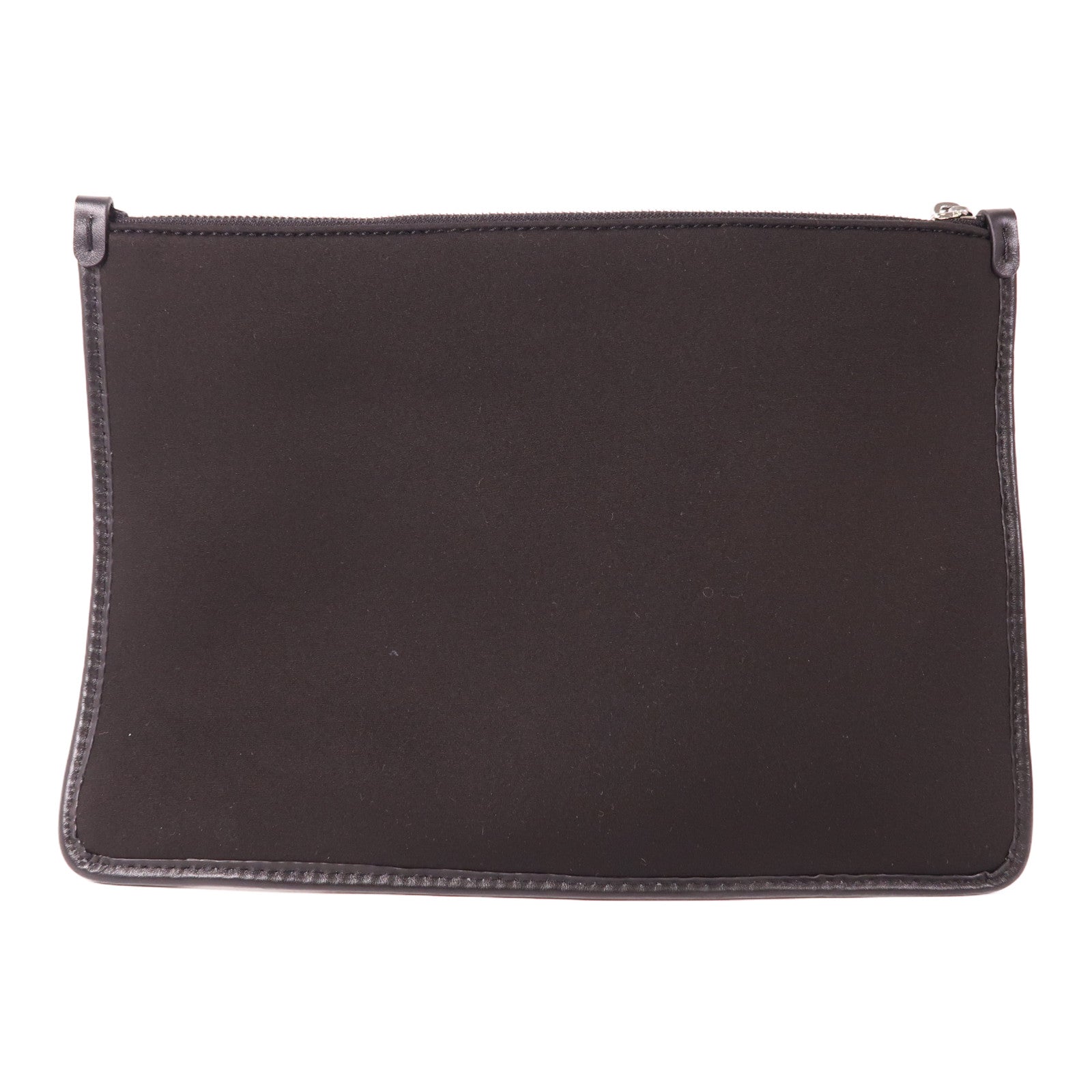 MOSCHINO 帆布Clutch銀扣手拿包