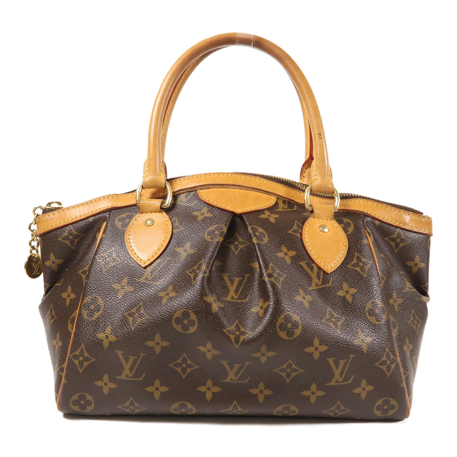 LOUIS VUITTON LV GHW Tivoli PM Shoulder Handbag M40143 Monogram Brown