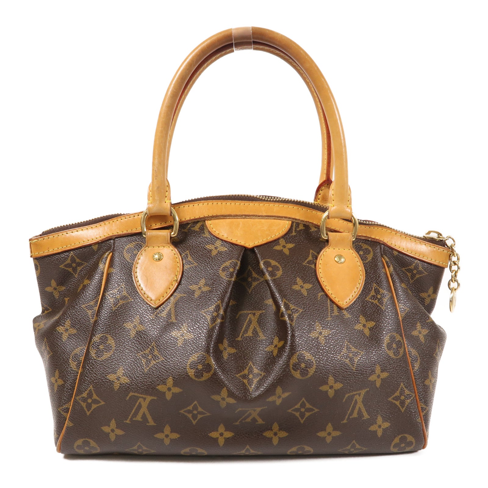 LOUIS VUITTON LV GHW Tivoli PM Shoulder Handbag M40143 Monogram Brown