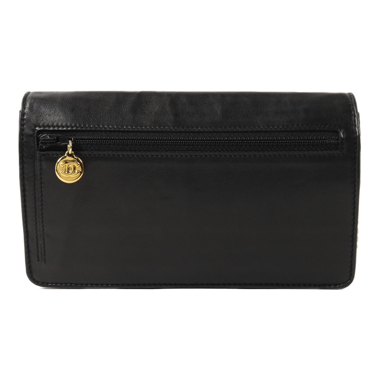 CHANEL 羊皮皮革Vintage Wallet On Chain鏈帶肩背袋