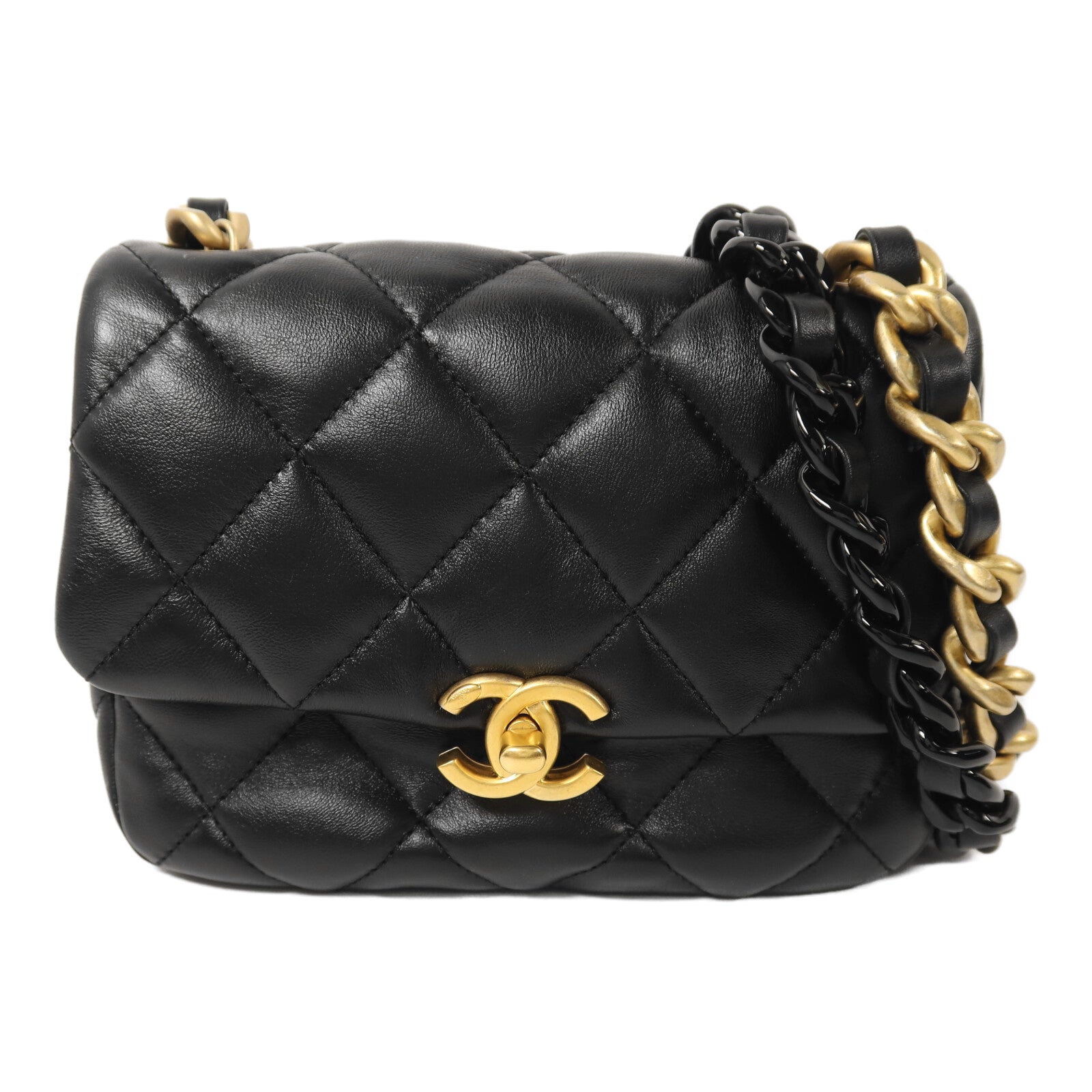 CHANEL 羊皮皮革Chain Shoulder鏈帶肩背袋