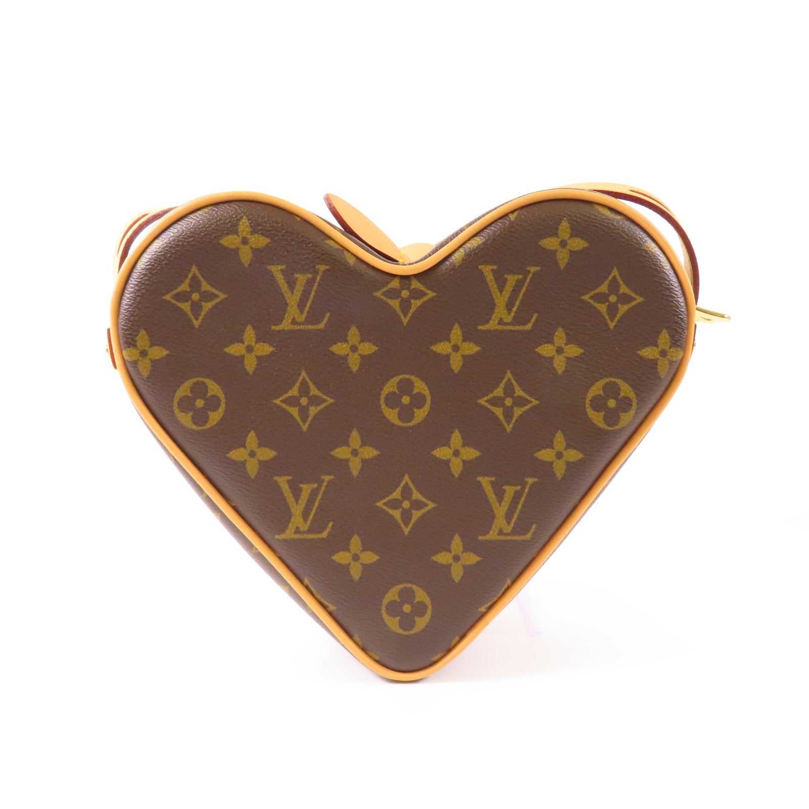 LOUIS VUITTON LV GHW Sac Coeur Shoulder Bag M57456 Monogram Game On Brown