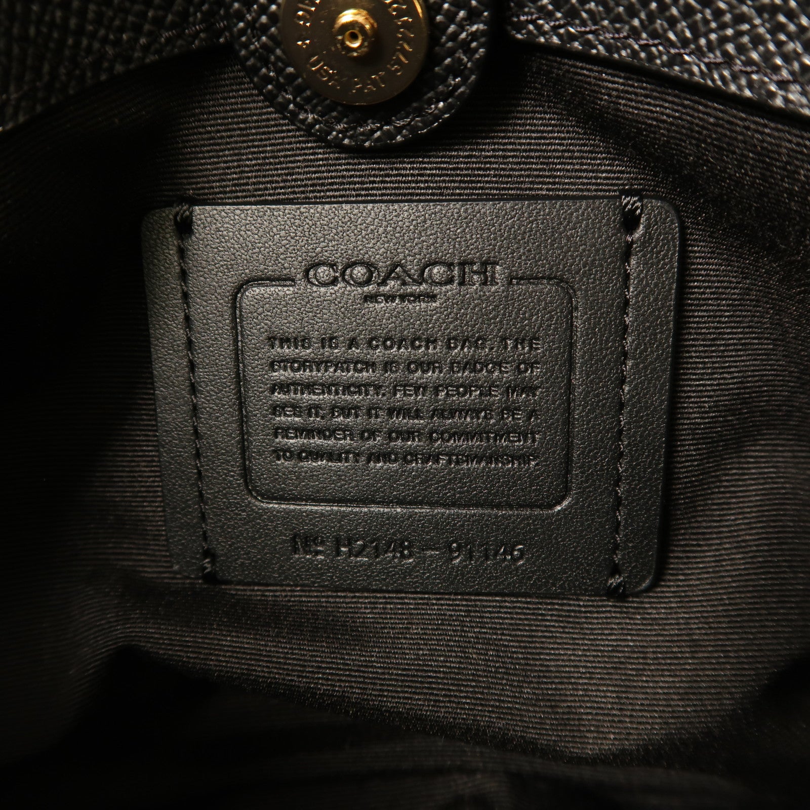 COACH 牛皮皮革Mini Lillie Carryall金扣手挽肩背兩用袋