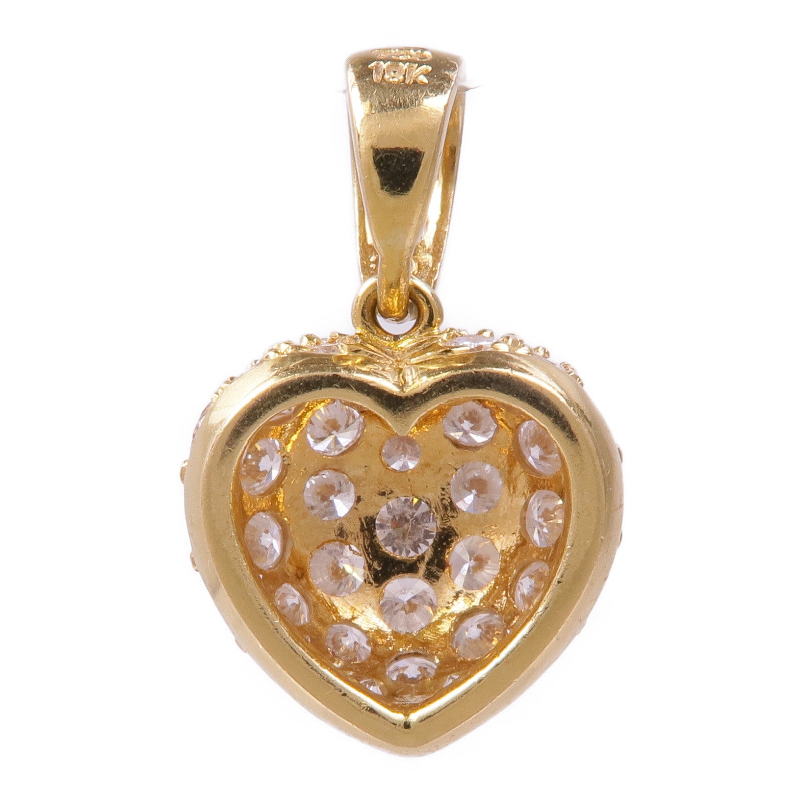 JEWELRY 18K黃金Diamond Pendant Top鑽石吊墜