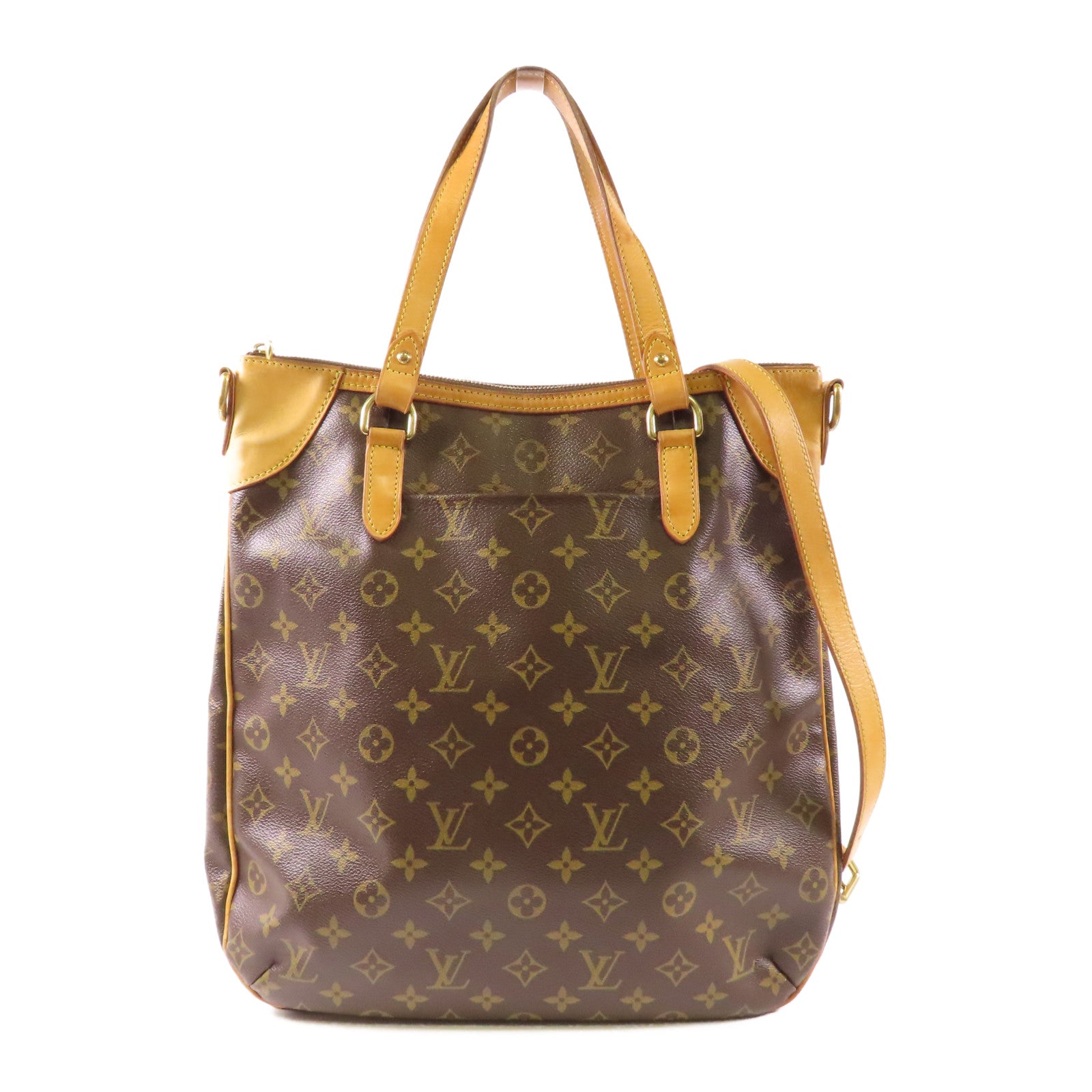 LOUIS VUITTON LV GHW Odeon MM 2 Way Shoulder Bag Handbag M56389 Monogram Brown