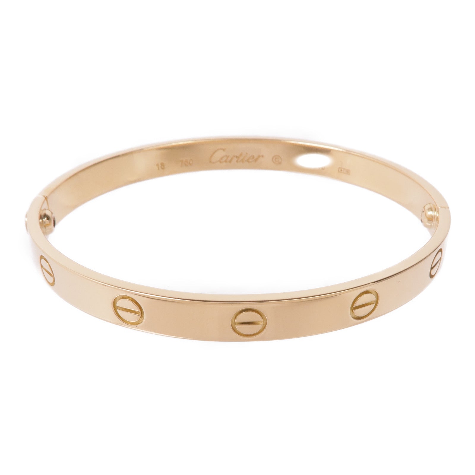 CARTIER 18K黃金Love Bracelet手鐲Cartier#18
